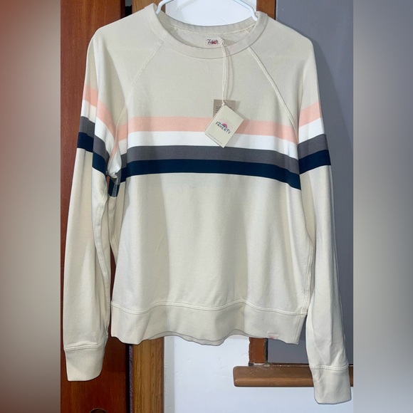 NWT Faherty Coastal Cloud XS Cotton Crewneck Sweatshirt - Picture 4 of 9